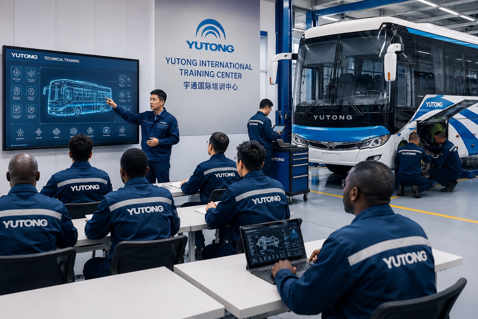 Yutong International Training Center technical training