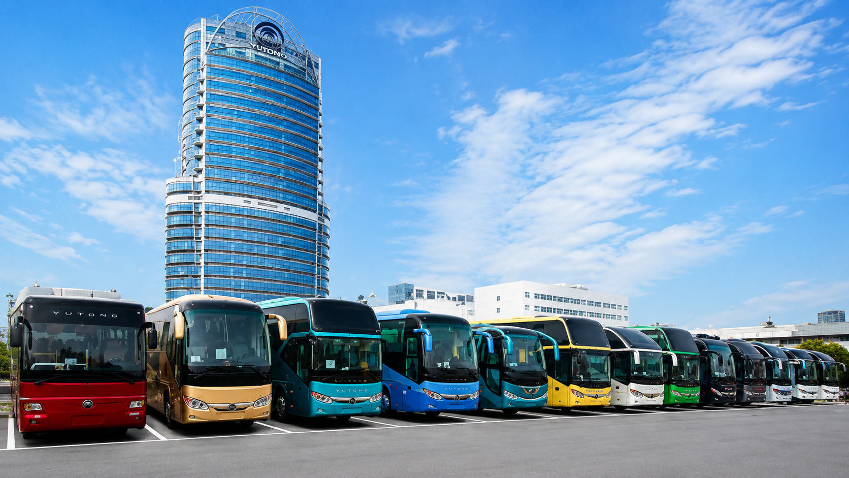 Yutong headquarters and fleet